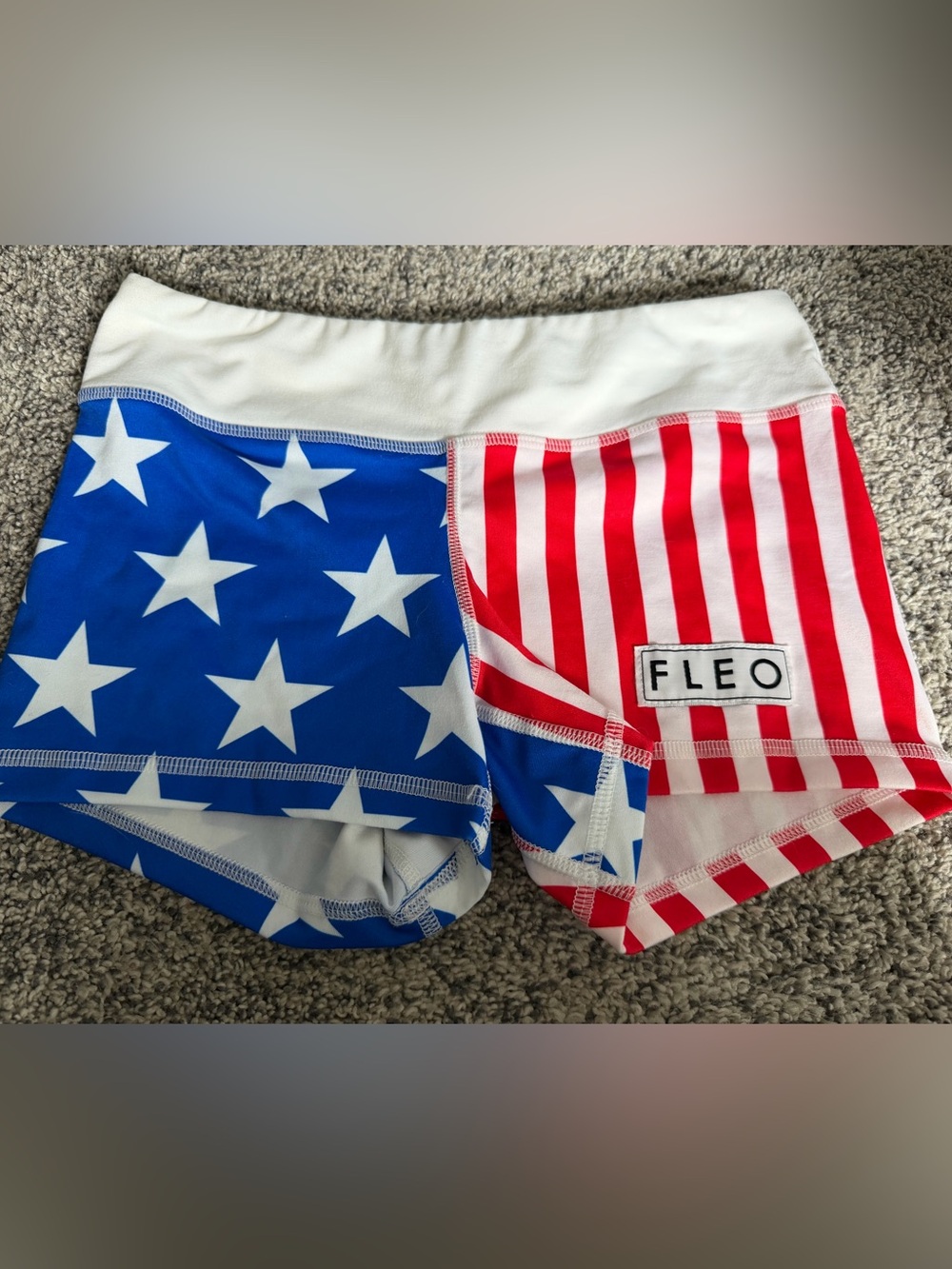 FLEO Shorts American Flag Red, White & Blue XS